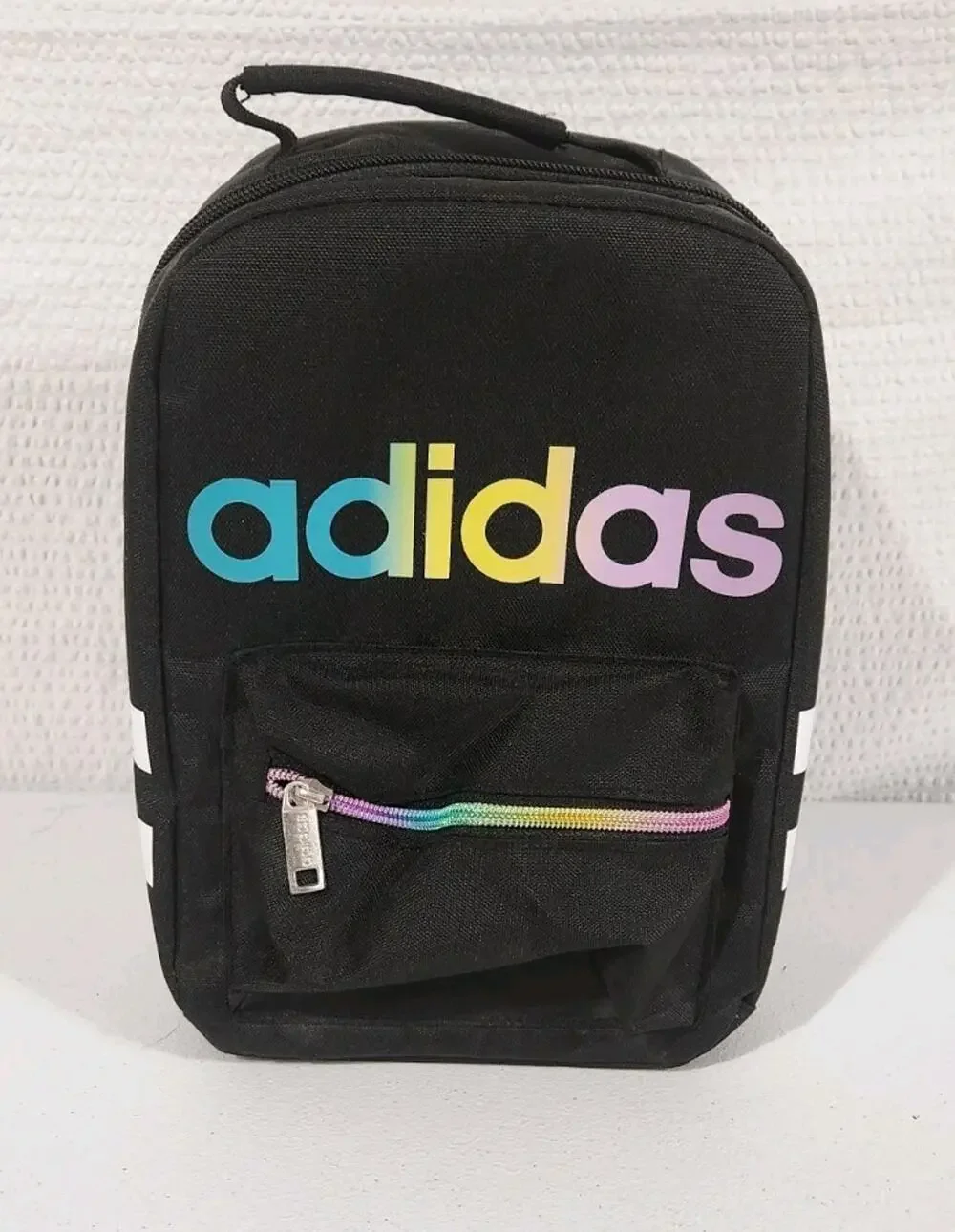 Adidas Unisex Santiago Lunch Bag, Black/Rainbow/White, One Size